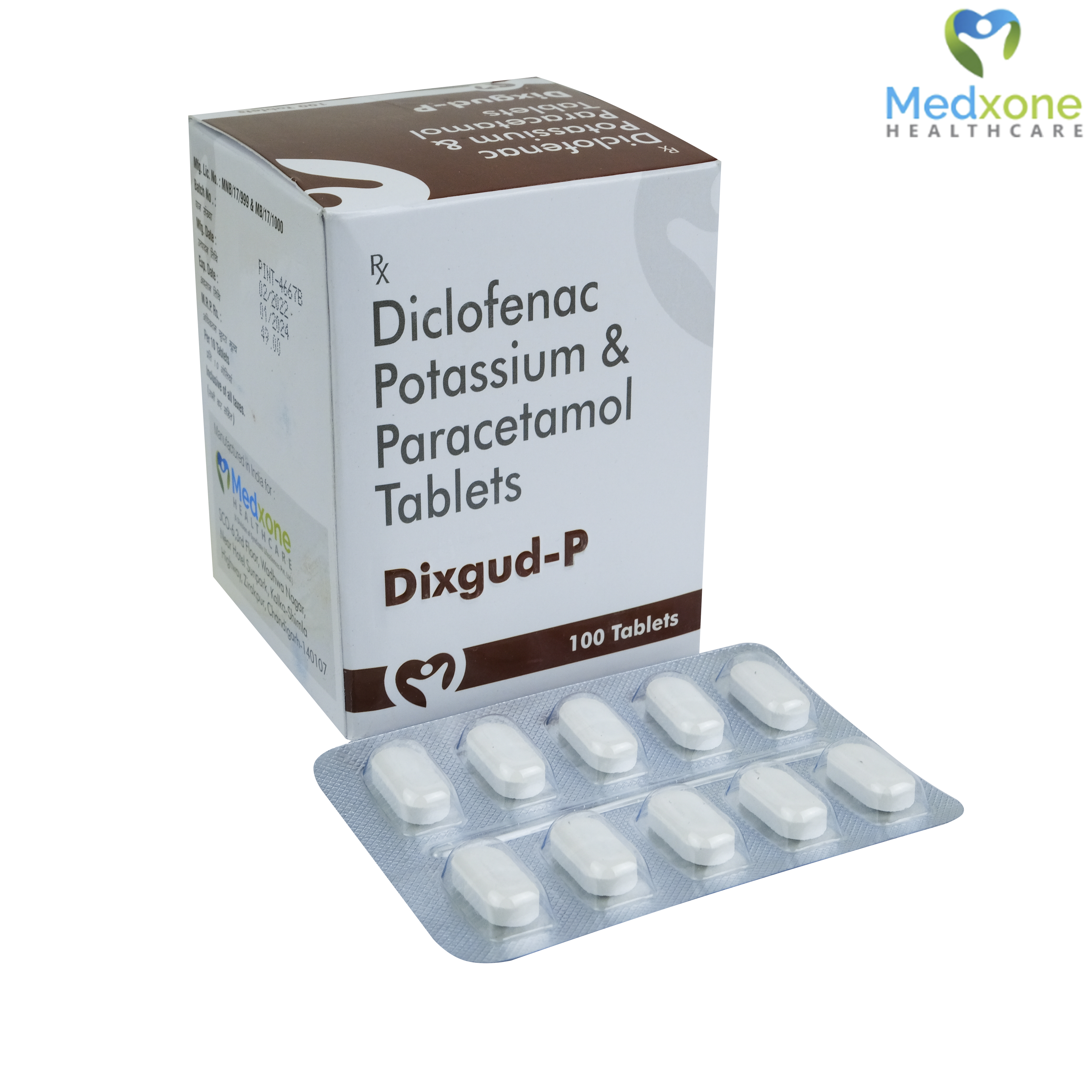 Diclofenac Potassium 50mg +Paracetamol 325mg