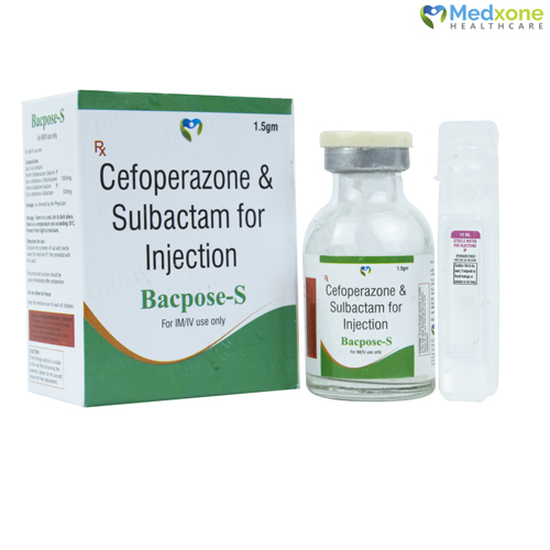 Cefoperazone 1000 mg + Sulbactum 500 mg